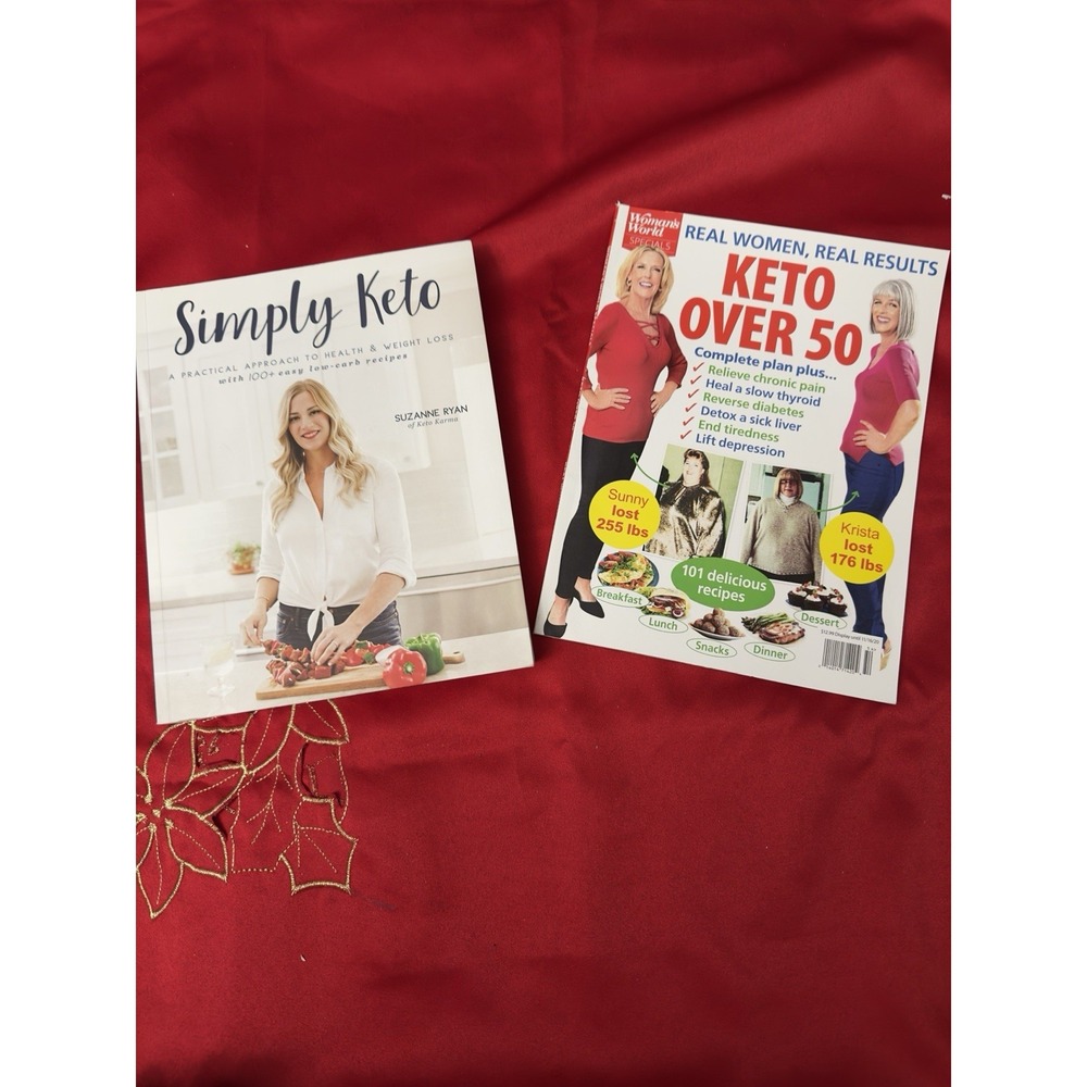Simply Keto Suzanne Ryan Cookbook Plus Keto Over 50 Womens World Lot 2